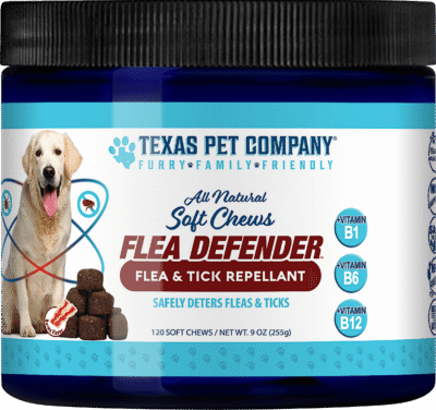 Flea Defender Flea and Tick Prevention Chewable Dog Treats TPCDSCFT9-Front V22