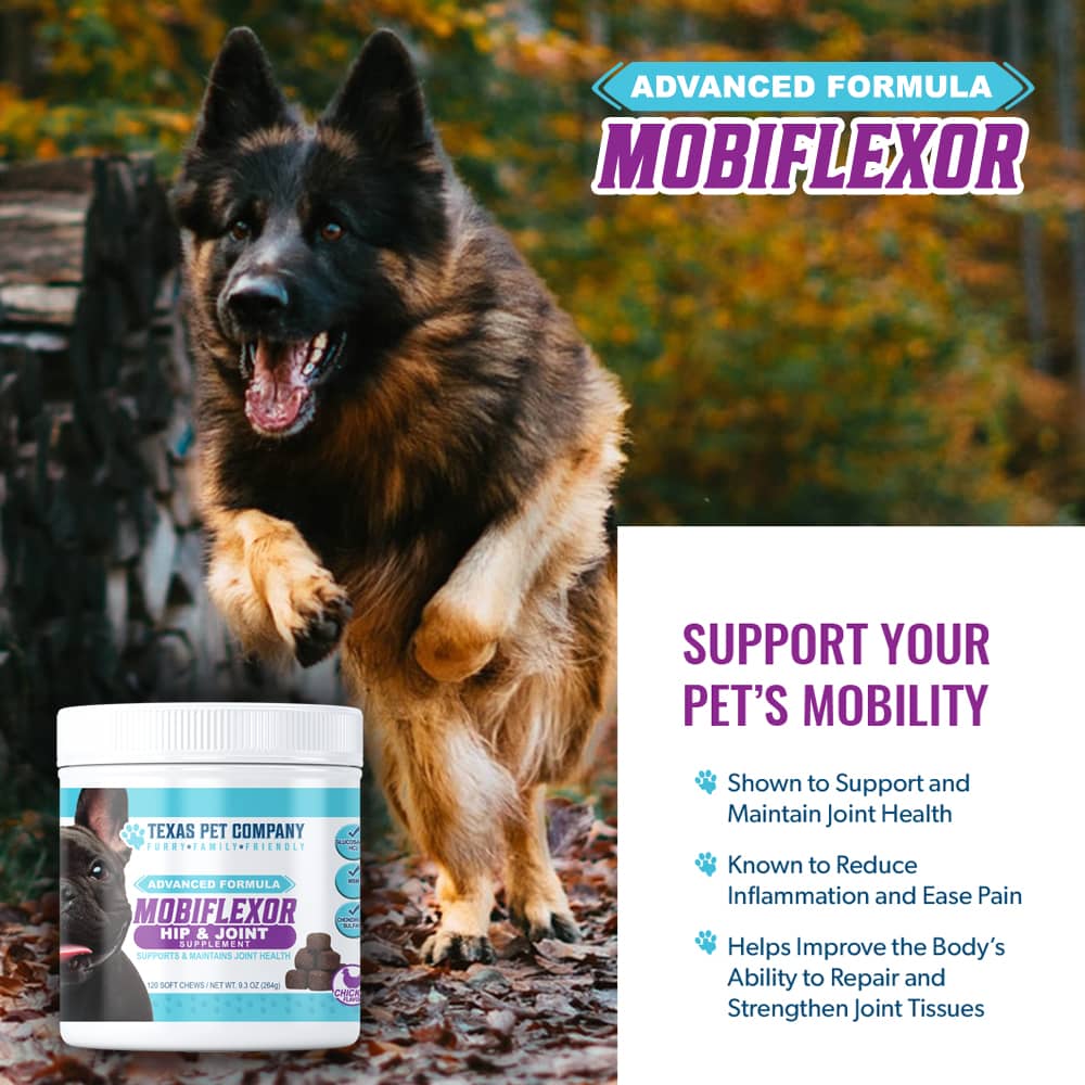 Texas-Pet-Company-Mobiflexor-Hip-&-Joint-Soft-Chews-Dog-GS-Benefits