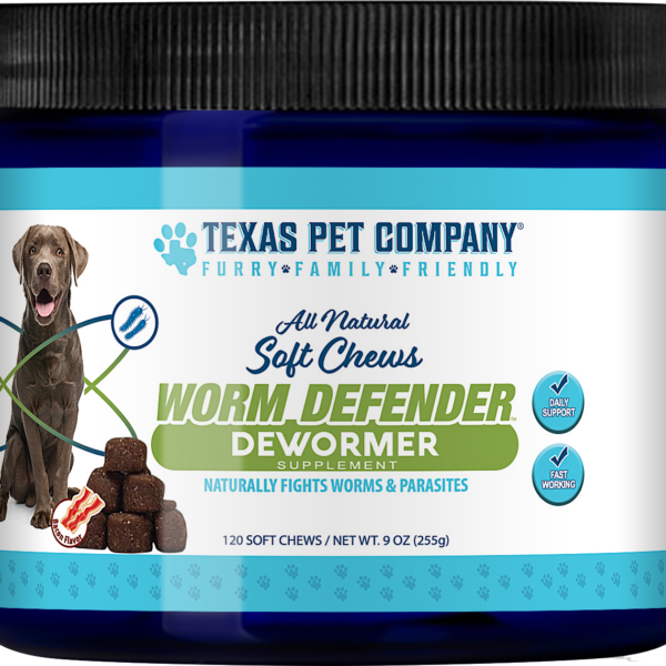 Texas Pet Company Worm Defender Dog Treat Supplement DeWormer