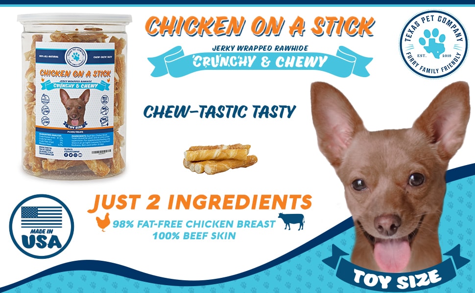 Chicken On A Stick Toy Dog Treats Standard Image Header