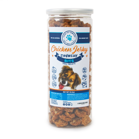 Texas Pet Company Chicken Jerky Bits Dog Treats Front