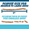 Texas Pet Company Chicken Jerky Sticks Slides Size