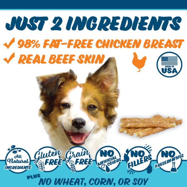 Texas Pet Company Chicken Jerky Wrap Medium Slides Ingredients 1500x1500