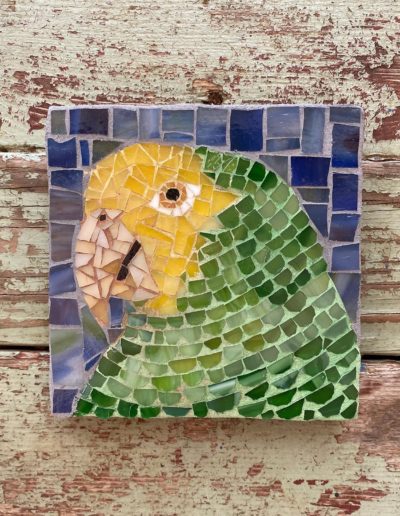 Dog Mosaic 8x8 Custom Hand Made Bird Mosaic