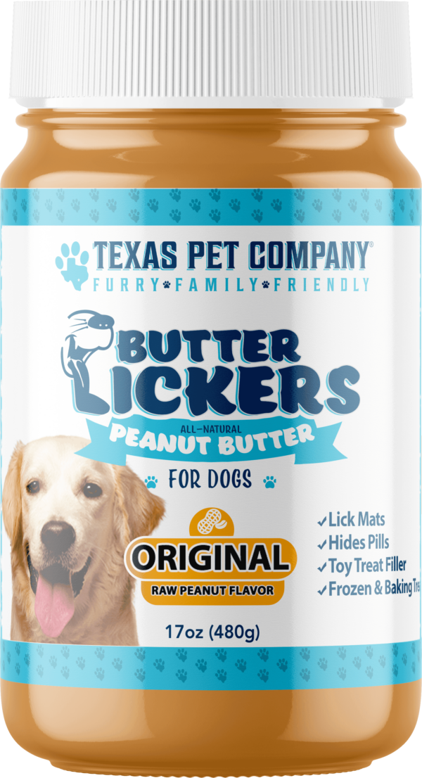 Dog Peanut Butter Butter Lickers Original Dog Peanut Butter Front - Texas Pet Company