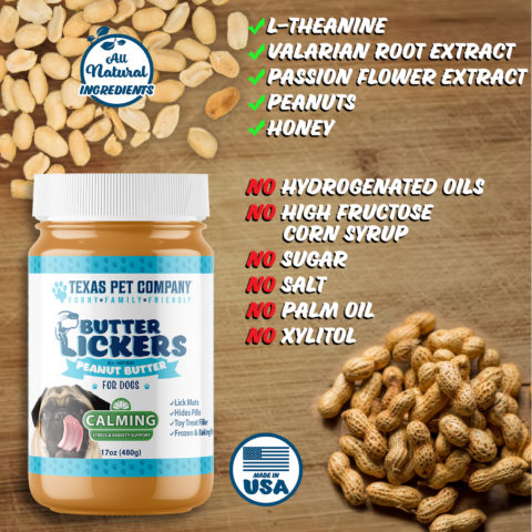 Butter Lickers Calming Peanut Butter For Dogs Ingredients