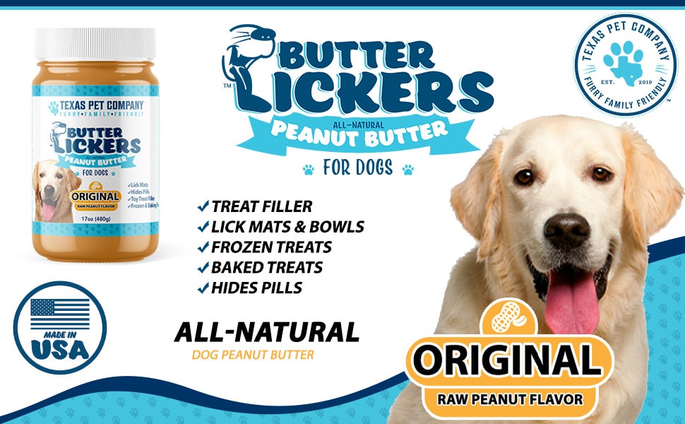 Dog Peanut Butter Butter-Lickers-Original-Dog-Peanut-Butter-For-Dogs-Amazon-A+-Content---Standard-Image-Header-With-Text-970x600