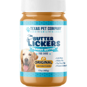 Butter Lickers Original Dog Peanut Butter Front Texas Pet Company3