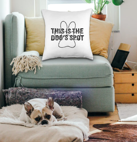Couch Scene Pillow Dog Spot V2