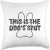 Texas Pet Company This Is The Dog's Spot Throw Pillow-M5VBT3SNBGNUS18X18-B09Z6G9Y4G-Front