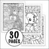 Dog Coloring Book Rainbow Bridge A+800x800-Pages