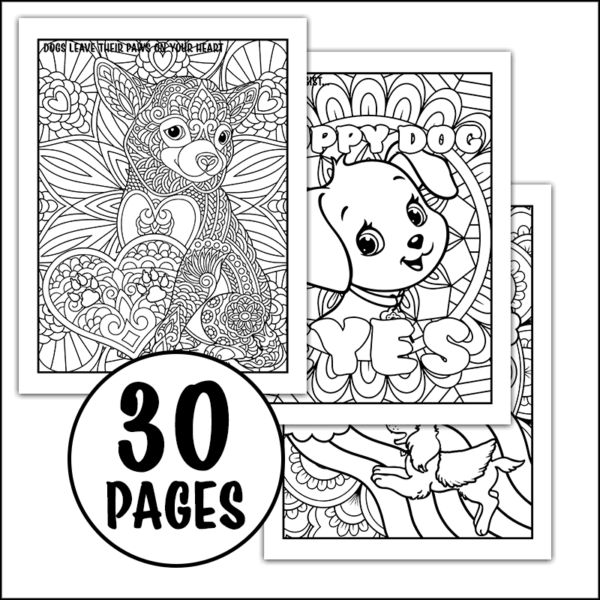 Dog Coloring Book Rainbow Bridge A+800x800-Pages
