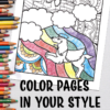 Dog Coloring Book Rainbow Bridge A+800x800-Pencil Colors