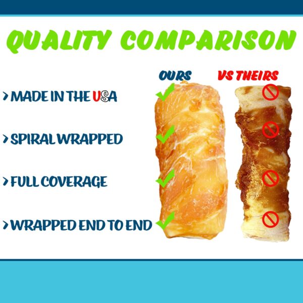 chicken wrapped rawhide jumbo size