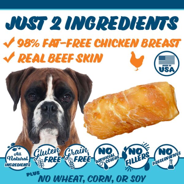 chicken wrapped beefhide for large dogs