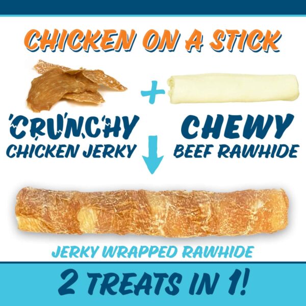 rawhide jerky chicken large dogs