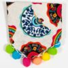 Dog Bandana Fiesta Folklorico Pom Pom fold
