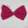Dog Bowtie Polka Dot Hot Pink