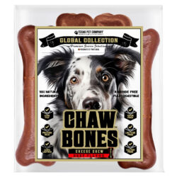 Chaw Bones Cheese Chews 4Pack Beef MEDIUM in Bag