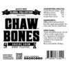 Chaw Bones Cheese Chews Beef MEDIUM Dog Nutrition Panel Label