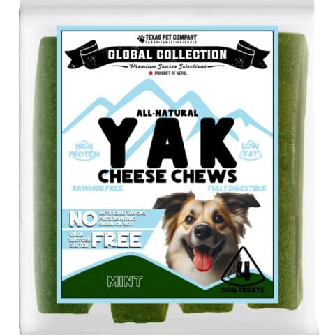 Yak Cheese Chews Flavored Mint 4-pack