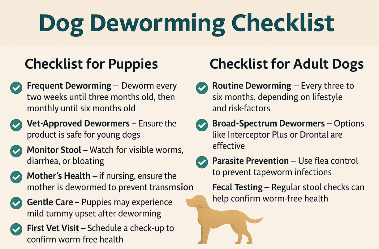 Dog Deworming: HELP! My Dog Has 5 Worms Coming Out Of His Butt! 4 Dog Deworming Checklist