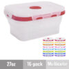 Dog Meal Prep Collapsible Silicone Food-Safe Storage Containers - Medium Dog - 27oz - Image 8