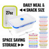 Dog Meal Prep Collapsible Silicone Food-Safe Storage Containers - Medium Dog - 27oz - Image 4