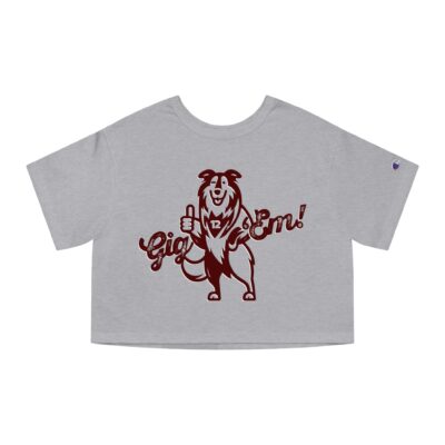 Reveille Gig 'Em! Wink Crop Top Shirt - Image 4