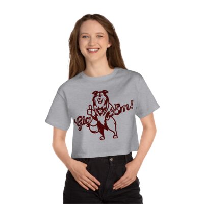 Reveille Gig 'Em! Wink Crop Top Shirt - Image 6