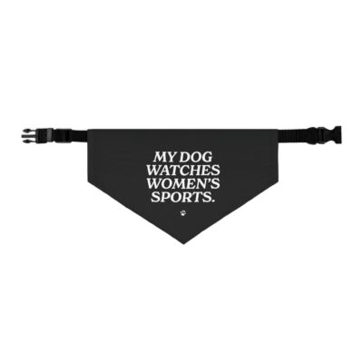 My Dog Watches Women's Sports Pet Bandana