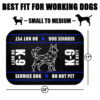 K9 Service Dog Mat Safety Size 24x17