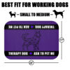 Therapy Dog Mat Safety Size 24x17