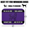 Therapy Dog Mat Safety Size 24x17