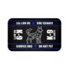 K-9 Service Dog Travel Mat - K-9 On Duty Rug - Awareness & Safety Warning