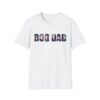 Dog Dad Tropical Floral Text Graphic T-Shirt - Image 3