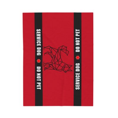 Shop All Products 45 Service Dog Velveteen Plush Blanket (3-sizes)