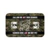 K-9 Military Service Dog Travel Mat - K-9 On Duty Portable Comfort Pet Bed Mat - WOODLAND Awareness & Safety Warning