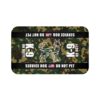 K-9 Military Service Dog Travel Mat - K-9 On Duty Portable Comfort Pet Bed Mat - CAMO BDU Awareness & Safety Warning