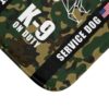 K-9 Military Service Dog Travel Mat - K-9 On Duty Portable Comfort Pet Bed Mat - CAMO BDU Awareness & Safety Warning - Image 5