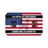 K-9 Military Service Dog Travel Mat - K-9 On Duty Portable Comfort Pet Bed Mat - USA Awareness & Safety Warning