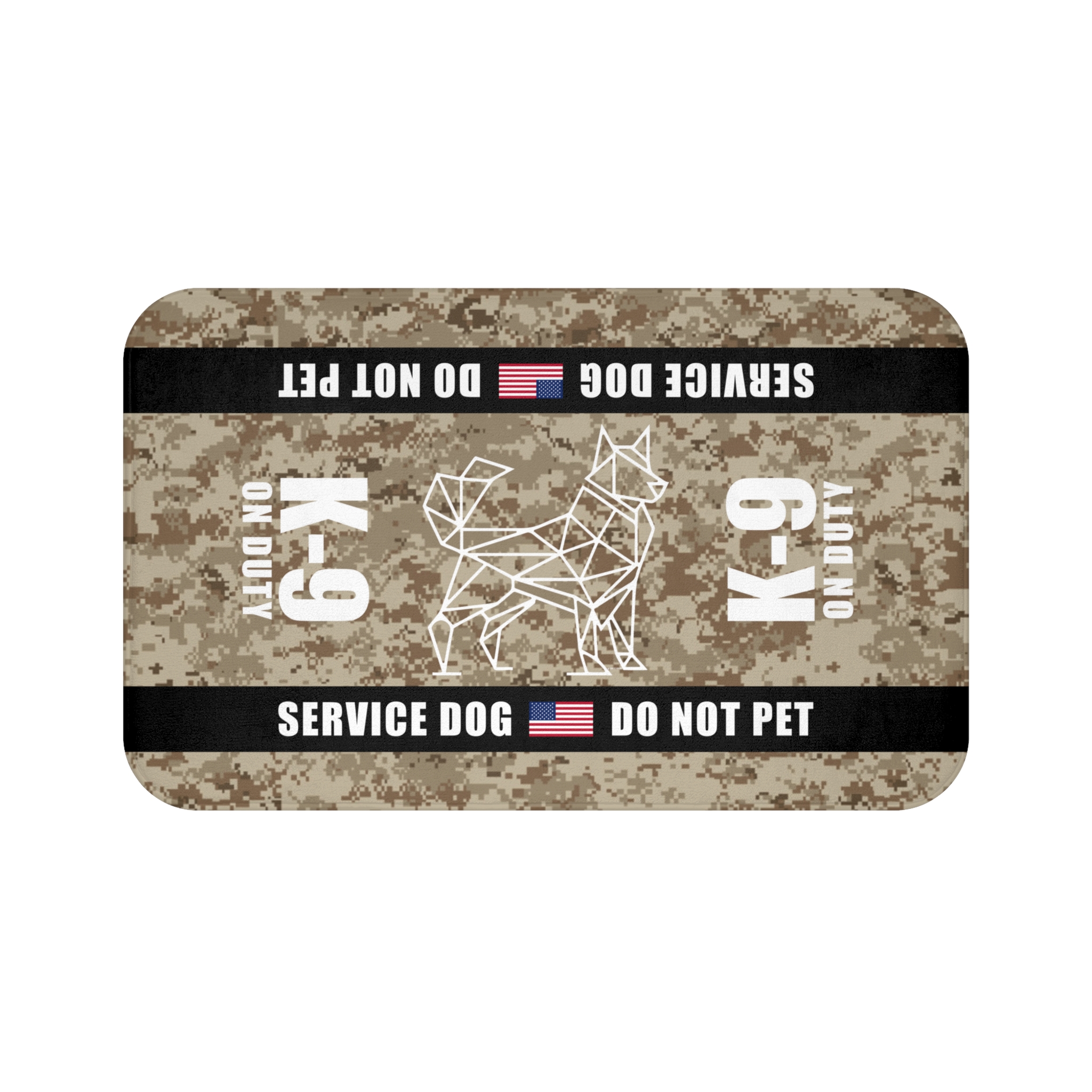 K-9 Military Service Dog Travel Mat - K-9 On Duty Portable Comfort Pet Bed Mat - SEAL Awareness & Safety Warning 1 K-9 Military Service Dog Travel Mat - K-9 On Duty Portable Comfort Pet Bed Mat - SEAL Awareness & Safety Warning