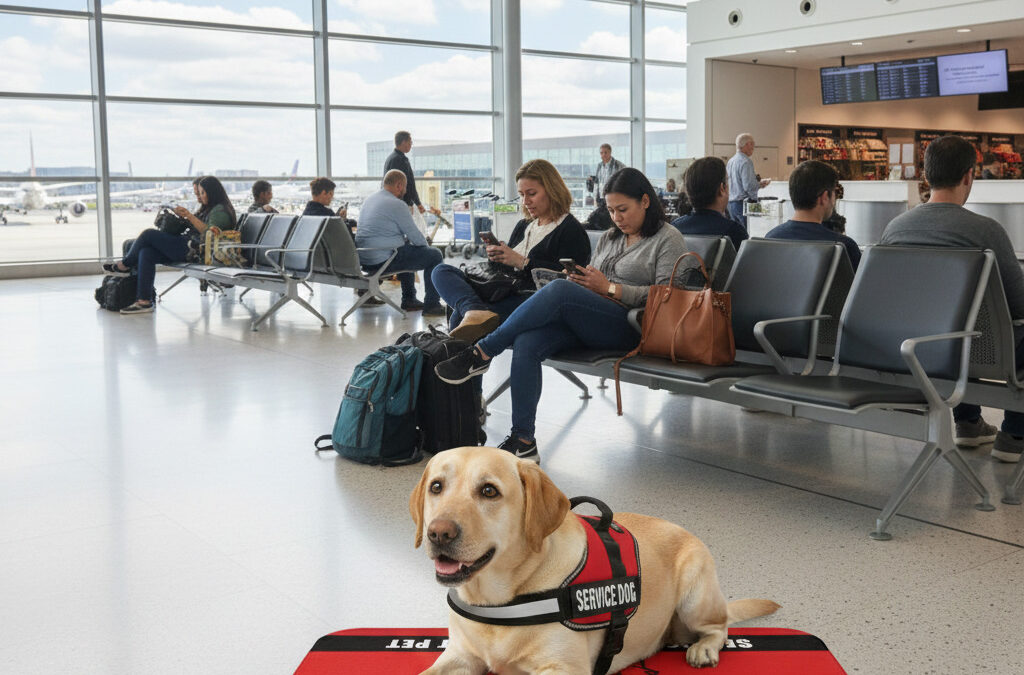 Service Dog Settle Mats & Portable Travel Beds