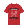 Service Dog Do Not Pet T-Shirt Red Medical Alert Safety & Awareness