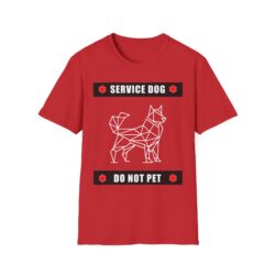 Service Dog Do Not Pet T-Shirt Red Medical Alert Safety & Awareness