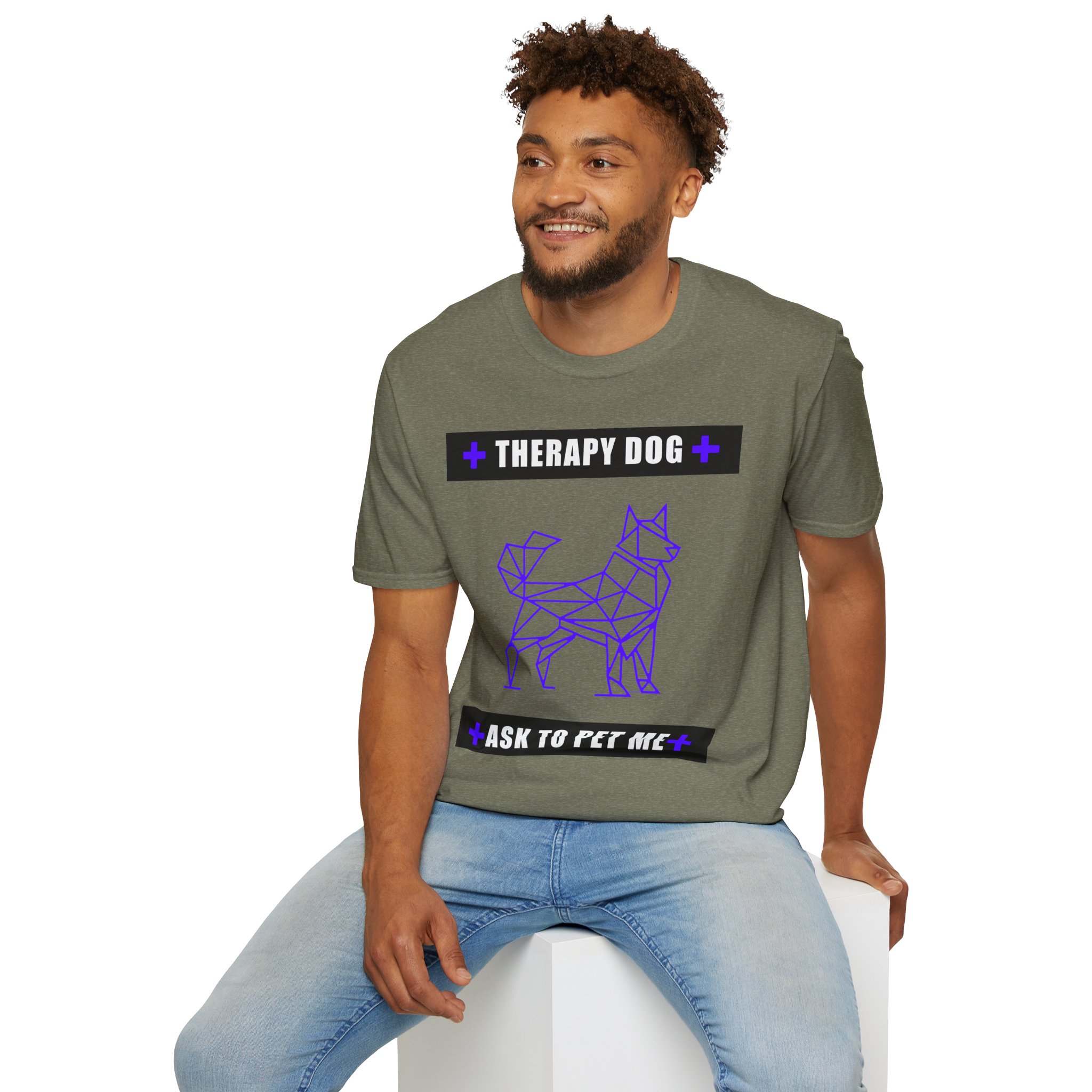 Therapy Service Dog "Ask to Pet Me" T-Shirt 32 Therapy Service Dog "Ask to Pet Me" T-Shirt - Image 32