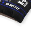 K-9 Working Service Dog Pet Bed with "Service Dog * Do Not Pet" Thin Blue Line Design - Image 8