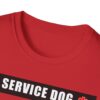 Service Dog Do Not Pet T-Shirt Red Medical Alert Safety & Awareness - Image 3