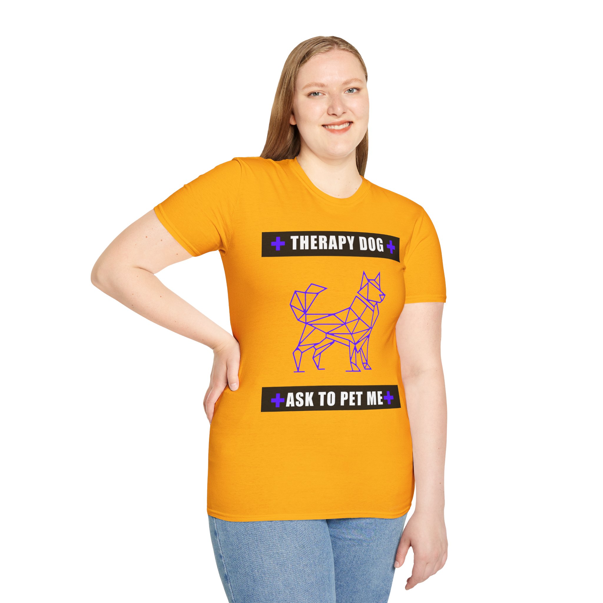 Therapy Service Dog "Ask to Pet Me" T-Shirt 19 Therapy Service Dog "Ask to Pet Me" T-Shirt - Image 19