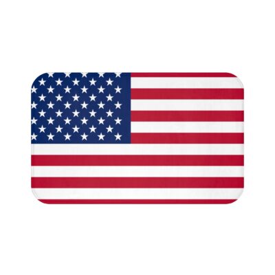 Dog Travel Settle Place Bed Mat – USA American Flag Patriotic Design